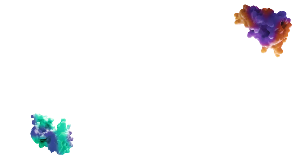 Two floating proteins